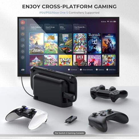 Controller Adapter Converter Compatible with PS5/PS4/PS3/Switch 2/Switch/PC,Makes PS-5/PS-4/Xbox/Switch Pro Controllers Compatible with Your Switch 2/Switch/PS5/PS4 Console in Kuwait