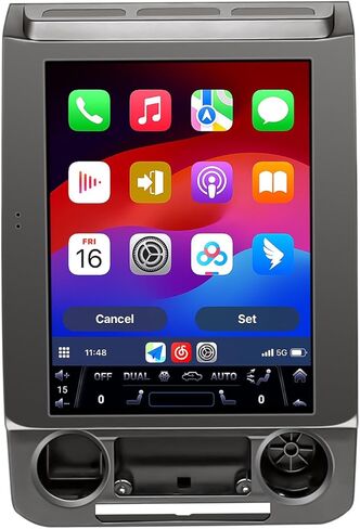 ترقية راديو ستيريو بشاشة Carplay مقاس 12.1 بوصة لسيارة Ford F150 2016-2021، وحدة المعالجة المركزية 8 الأساسية، Carplay Android Auto Ready GPS WiFi FM DSP Bluetooth، احتفظ بكاميرا OEM والتحكم في عجلة القيادة. in Kuwait