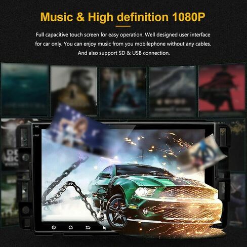 وحدة رئيسية لراديو السيارة مقاس 8 بوصات تعمل بنظام Android 13 ونظام تحديد المواقع العالمي (GPS) متوافق مع جهاز استقبال صوت راديو السيارة شيفروليه جي إم سي مع تشغيل لاسلكي، نظام Android Auto، نظام تحديد المواقع العالمي (GPS)، بلوتوث، FM، كاميرا احتياطية in Kuwait