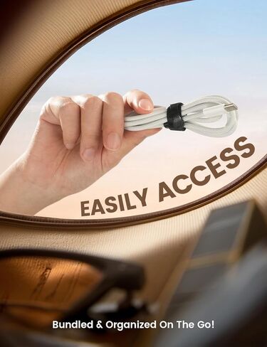 Lamicall 60Pack Reusable Cable Ties & Car Headrest Tablet Holder in Kuwait