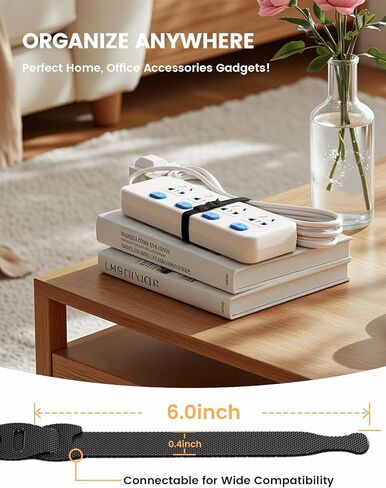 Lamicall 60Pack Reusable Cable Ties & Car Headrest Tablet Holder in Kuwait