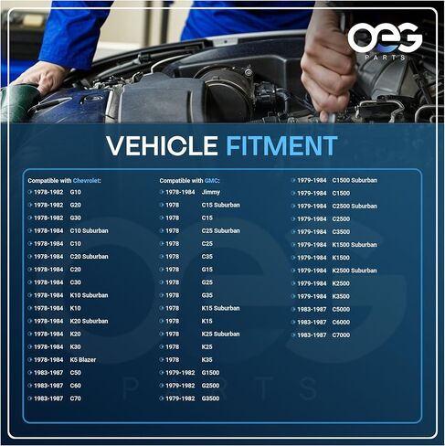 OEG Parts محرك ممسحة أمامية جديدة مع مضخة الغسالة المتوافقة مع شيفروليه تشيفي آند جي إم سي ، CK ، شاحنة ، ضواحي ، جيمي 1978-1984 ، يحل محل 5045683 ، 5045684 ، 5045684T ، 5045685 in Saudi Arabia