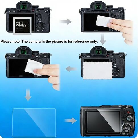 [واقي شاشة من الزجاج المقوى مكون من 3 قطع لسينما Nikon ZR Z R/RED Z، درجة عسكرية 9H، مضاد للخدش، مضاد للوهج، سهل التركيب وخالي من الفقاعات in Kuwait