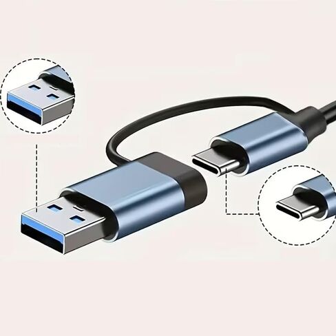 محور USB C 7 في 1/وضع طاقة 5 فولت/متوافق مع أجهزة الكمبيوتر اللوحية/واجهة USB/نقل البيانات/الطابعة ولوحة المفاتيح وقرص U والقرص الصلب والماوس و7 منافذ أخرى in Kuwait