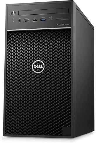 Dell Precision 3650 Tower Workstation Desktop, Intel i5-11500, Quadro P1000 4GB, 32GB RAM, 512GB NVMe M.2 SSD + 1TB HDD, Type-C, 4X Mini DisplayPort, Keyboard & Mouse, Win 11 Pro (Renewed) in Kuwait
