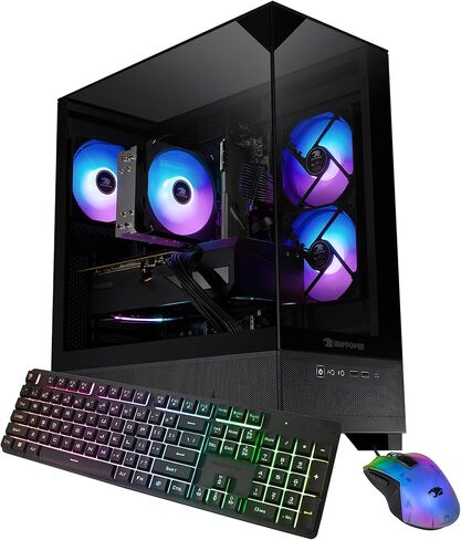 كمبيوتر مكتبي iBUYPOWER Element SE للألعاب Intel Core i5 14400F CPU، NVIDIA RTX 5060 8GB GPU، 16GB DDR4 Non-RGB 3200MHz RAM، 1TB NVMe SSD، Windows 11 Home، لوحة مفاتيح وماوس للاعبين - ESI5N5605 in Kuwait