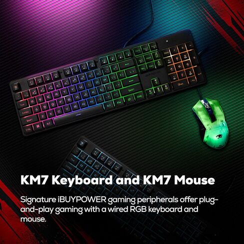 كمبيوتر مكتبي iBUYPOWER Element SE للألعاب Intel Core i5 14400F CPU، NVIDIA RTX 5060 8GB GPU، 16GB DDR4 Non-RGB 3200MHz RAM، 1TB NVMe SSD، Windows 11 Home، لوحة مفاتيح وماوس للاعبين - ESI5N5605 in Kuwait