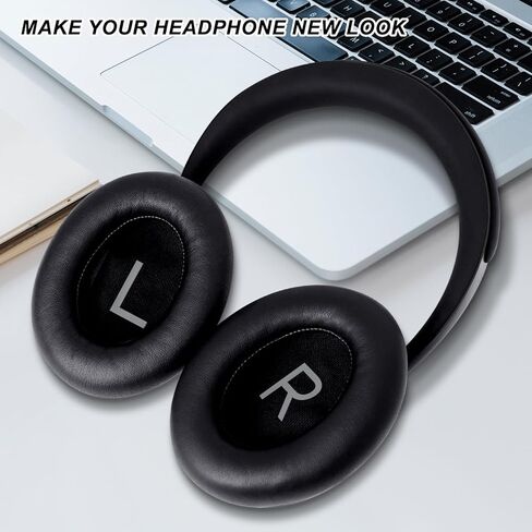 استبدال وسائد الأذن من جيفو لسماعات الرأس Bose 700 المانعة للضوضاء، ووسائد الأذن الناعمة من إسفنج الذاكرة والجلد البروتيني لسماعات Bose NC700 (أسود) in Kuwait