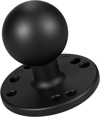 Aluminum 1.5 inch Ball Mount Base ,AMPS Hole Round Plate,Compatible with RAM Mounts C Size 1.5 Inch Ball Double Socket Arm in Kuwait