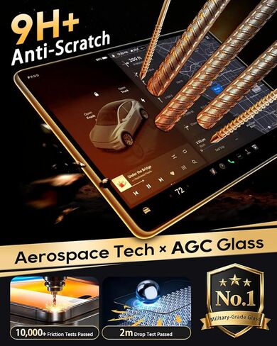 LFOTPP Matte Anti Glare for 2025 2026 Camry Screen Protector 12.3 inch Touchscreen 2025+ Toyota Camry XLE/XSE Tempered Glass Protective Film 2025 2026 Camry Accessories [Anti-Fingerprint] in Kuwait