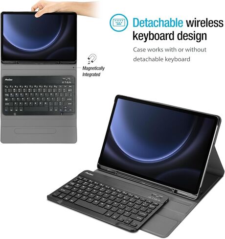 ProCase Screen Protectors Bundle with Keyboard Case for Galaxy Tab S9 FE 5G/ WiFi 10.9 Inch 2023 in Kuwait