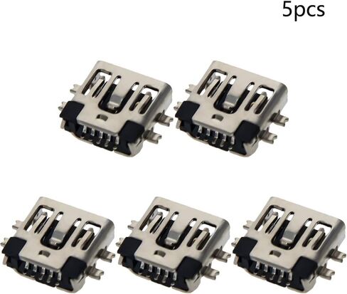 5 قطعة PCB USB موصل 5P أنثى جاك 5 دبوس لوحة غرق الجسم قصيرة ، WuJuntool in Kuwait