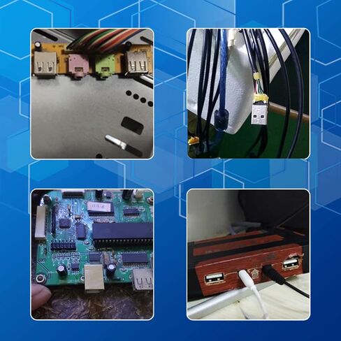 20 قطعة USB-A أنثى المقبس وصلة مرفاع 4 دبوس عودة إدراج لا حافة موصل PCB ، إصلاح استبدال محول ، WuJuntool in Kuwait