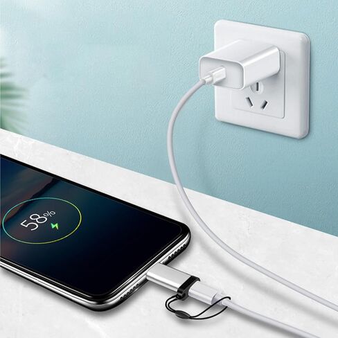 محول الهاتف المحمول مع الحبل المحمول USB C محول محول موصل مزامنة البيانات جهاز مزامنة الشحن مع كابل in Kuwait