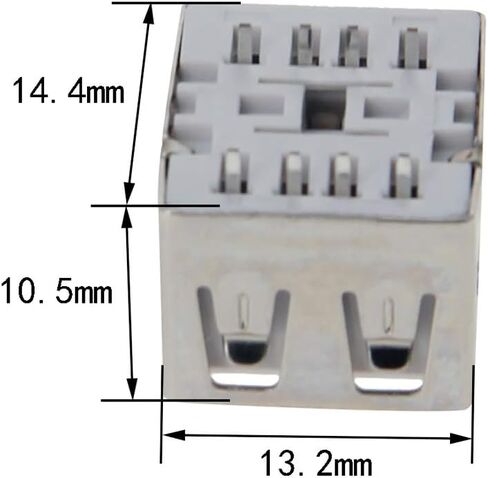 10 قطع USB-A أنثى مقبس جاك موصل 8 دبوس 180 درجة طبقة مزدوجة عمودي مستقيم إدراج 10.5 ملم موصل PCB الفم المسطح، محول استبدال الإصلاح، WuJuntool in Kuwait