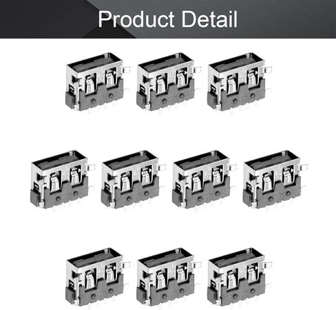 20Pcs USB-AF Female Socket Jack Connector 4 Pin Fully Patch No-Edge PCB Connector, Repair Replacement Adapter,WuJuntool in Kuwait