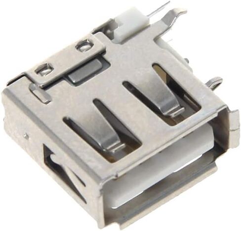 PCB USB موصل USB-AF أنثى جاك 4 دبوس 90 درجة الجانب إدراج قصيرة الجسم كرة لولبية حافة 20 قطعة ، WuJuntool in Kuwait
