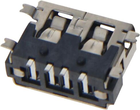 5 قطعة USB-AF أنثى المقبس وصلة مرفاع 4 دبوس التصحيح بالكامل لا حافة موصل PCB ، إصلاح استبدال محول ، WuJuntool in Kuwait
