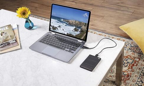 Seagate STHN2000400 Backup Plus Slim 2TB External Hard Drive Portable HDD - Black USB 3.0 for PC Laptop and Mac, 1 Year Mylio Create, 2 Months Adobe CC Photography in Kuwait
