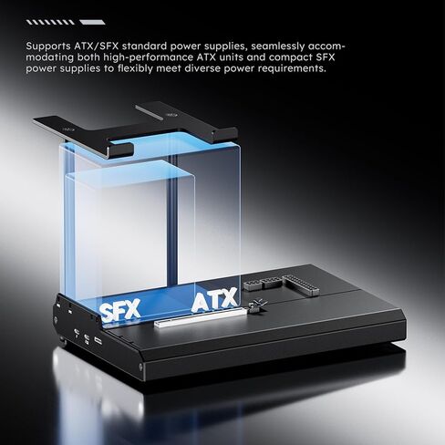 Gugxiom eGPU Dock with OCuLink and Dual Thunderbolt 5, PCIe 4.0 x4 External GPU Enclosure for Main Graphics Card, Supports ATX SFX Power in Kuwait