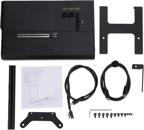 Gugxiom eGPU Dock with OCuLink and Dual Thunderbolt 5, PCIe 4.0 x4 External GPU Enclosure for Main Graphics Card, Supports ATX SFX Power in Kuwait