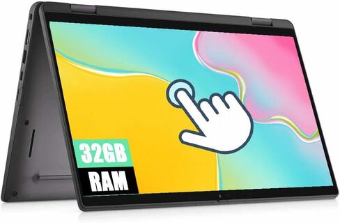 لاب توب ديل لاتيتيود 7410 2 في 1 يعمل باللمس، انتل كور i7-10610U (حتى 4.9 جيجاهرتز)، ذاكرة وصول عشوائي 32 جيجا، 512 جيجا اس اس دي، HDMI، كمبيوتر 14 بوصة فل اتش دي ويندوز 11 برو (متجدد) in Kuwait