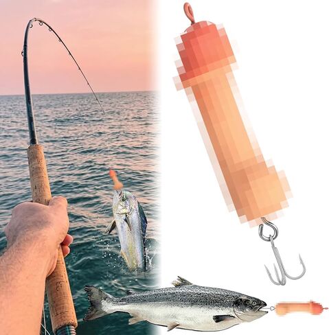 2 Pcs Fishing Lure, Top Water Bass Fishing Lure-Suitable for All Water Layers, Lure with Triple Hooks for Anglers in Kuwait