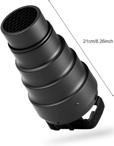 Pomya Flash Cone Snoot Kit with Grid, 5 Color Gel Filters, for Flash Accent Lighting Creative Background Effects in Kuwait