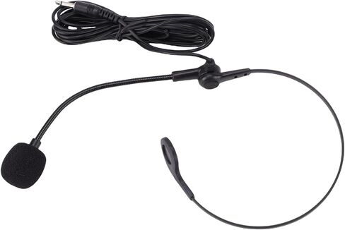 Sorandy Headset Microphone, Wired Headset Mic, Flexible Adjustable Boom Mic with 1.2m Cable, Ideal for Singing, Speech, Teaching & Presenter Amplifier in Kuwait