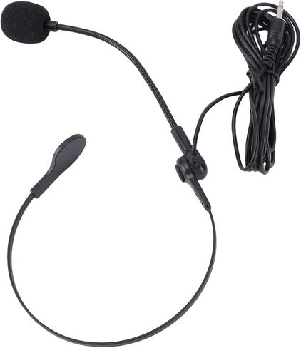 Sorandy Headset Microphone, Wired Headset Mic, Flexible Adjustable Boom Mic with 1.2m Cable, Ideal for Singing, Speech, Teaching & Presenter Amplifier in Kuwait