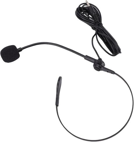 Sorandy Headset Microphone, Wired Headset Mic, Flexible Adjustable Boom Mic with 1.2m Cable, Ideal for Singing, Speech, Teaching & Presenter Amplifier in Kuwait