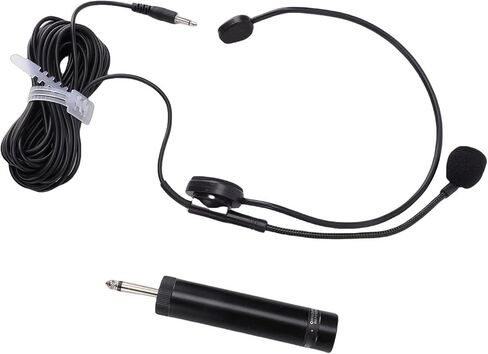 Sorandy Headset Microphone, 3.5mm Jack HiFi Sound Mic, 360 Adjustable Boom Microphone with Flexible Design, Ideal for Voice Amplifier, Teacher, Presenter, Singing & Speech in Kuwait