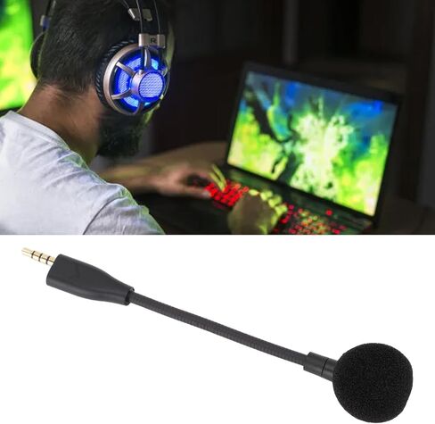 Gaming Headset Mic, High Sensitivity Microphone with Adjustable Gooseneck and 3.5mm Gold Plated Connector, for MMX100 MMX150 Headsets in Kuwait
