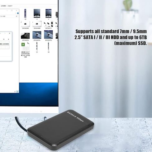 USB3.0 SATA3.0 High Speed 6Gbps Mobile Hard Disk Enclosure 2.5 Inch USB3.0 Hard Drive Box Support 3TB UASP Hard Disk Enclosure in Kuwait
