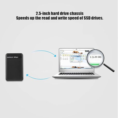 USB3.0 SATA3.0 High Speed 6Gbps Mobile Hard Disk Enclosure 2.5 Inch USB3.0 Hard Drive Box Support 3TB UASP Hard Disk Enclosure in Kuwait