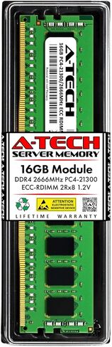 A-Tech 16GB RAM Replacement for Hynix HMA82GR7CJR8N-VK | DDR4 2666MHz PC4-21300 2Rx8 1.2V ECC RDIMM Registered 288-Pin DIMM Memory Module in Kuwait