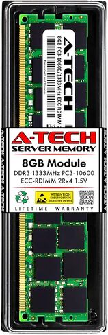 استبدال ذاكرة الوصول العشوائي A-Tech بسعة 8 جيجابايت لميكرون MT36JSZF1G72PZ-1G4D1DD | DDR3 1333MHz PC3-10600R 2Rx4 1.5V ECC RDIMM وحدة ذاكرة DIMM مسجلة ذات 240 دبوس in Kuwait