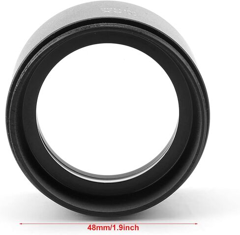 Oumefar 0.5X Magnification Stereo Microscope Objective Lens for Industry Video Microscope 48mm Mounting, Enlarged Field of View for Electronics Repairmen, MetalAluminum AlloyGlass in Kuwait