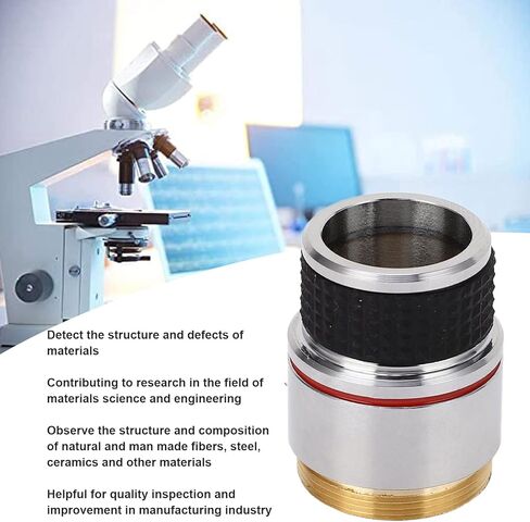 YWBL-WH Biological Microscope Objective Lens, Brass and Aluminum Alloy, Achromatic 4X for Materials Science and Biological Research in Kuwait