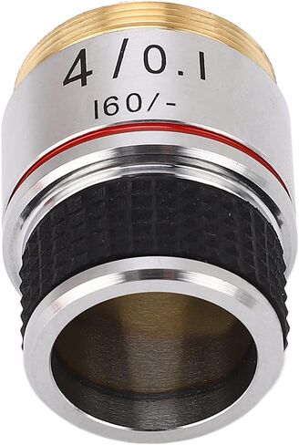 YWBL-WH Biological Microscope Objective Lens, Brass and Aluminum Alloy, Achromatic 4X for Materials Science and Biological Research in Kuwait