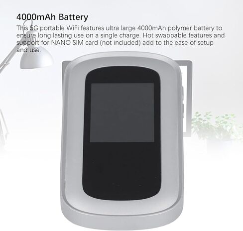 5G 6 Mobile Hotspot, Support 16 Devices 300Mbps Unlocked Internet Router Devices with SIM Card Slot, Travel Hotspot for Travel Camping Security Camera in Kuwait