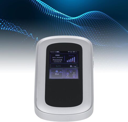 5G 6 Mobile Hotspot, Support 16 Devices 300Mbps Unlocked Internet Router Devices with SIM Card Slot, Travel Hotspot for Travel Camping Security Camera in Kuwait