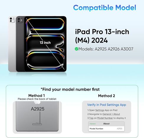 doqo for iPad Pro 13 inch (M5 2025 / M4 2024) Keyboard case 360° Rotatable Magic with Multi-Trackpad,Aluminum Alloy 7 Color Backlit Slim iPad Pro 13 in Kuwait