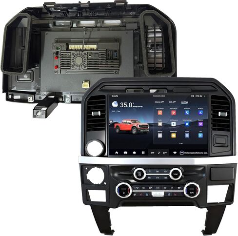 ستيريو سيارة 13.1 بوصة Android 14 لسيارة Ford F150 2015-2021، راديو سيارة 4 جيجابايت + 64 جيجابايت، Carplay لاسلكي وAndoird Auto، شاشة HD 1920 * 1200 2K، بلوتوث 5.0، ترقية وحدة رأس الملاحة GPS in Kuwait