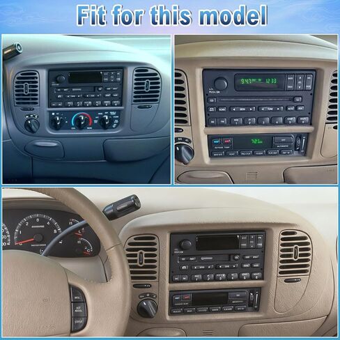 راديو ستيريو للسيارة Android 14 Double Din متوافق مع Ford Expedition 1998-2002، راديو سيارة بشاشة تعمل باللمس مقاس 7 بوصات مع تشغيل لاسلكي Android Auto GPS WiFi Bluetooth RDS DSP SWC Mic كاميرا احتياطية in Kuwait