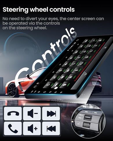 [8Core 4G+64G] Android Car Radio for Honda Civic 2013 2014 2015: 9" Touch Screen Stereo with CarPlay Android Auto 5G WiFi GPS Bluetooth FM AM RDS SWC Mirror Link, Free Camera (Non-J.B.L Version) in Kuwait