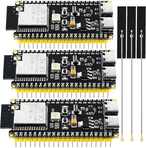 3PCS ESP32 S3 Development Board with Extended Antennas, Dual-Core N16R8, Type-C Port & CH340X Chip 42Pin, ESP32 S3 DevKit for Arduino in Kuwait