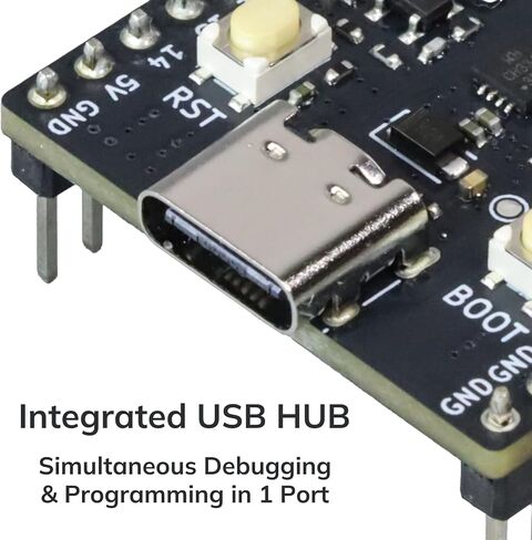 2 قطعة ESP32 S3 Dev Board (N16R8)، ESP32-S3-WROOM-1 الرسمي، برنامج وتصحيح منفذ USB-C فردي، فلاش 16 ميجابايت وذاكرة PSRAM 8 ميجابايت، لوحة تطوير وحدة التحكم الدقيقة اللاسلكية لـ Iot AI in Kuwait