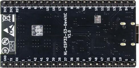 2 قطعة ESP32 S3 Dev Board (N16R8)، ESP32-S3-WROOM-1 الرسمي، برنامج وتصحيح منفذ USB-C فردي، فلاش 16 ميجابايت وذاكرة PSRAM 8 ميجابايت، لوحة تطوير وحدة التحكم الدقيقة اللاسلكية لـ Iot AI in Kuwait
