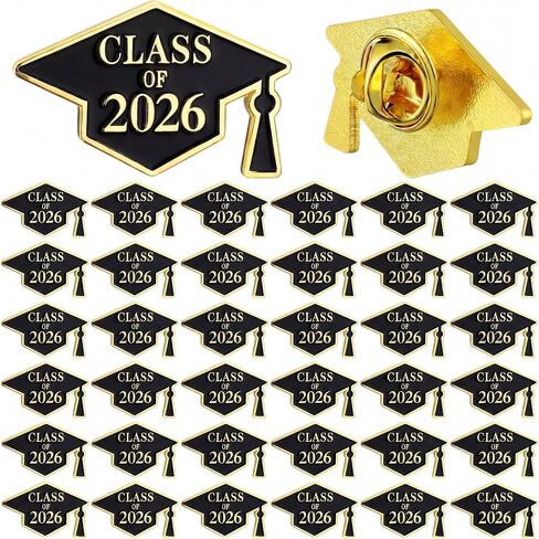 60 Pcs Class of 2024 Graduation Pins Souvenir Emblem Graduation Pins Congrats Badges Button Lapel Pin Class of 2024 Graduation Gifts for High School College Teacher Student in Saudi Arabia